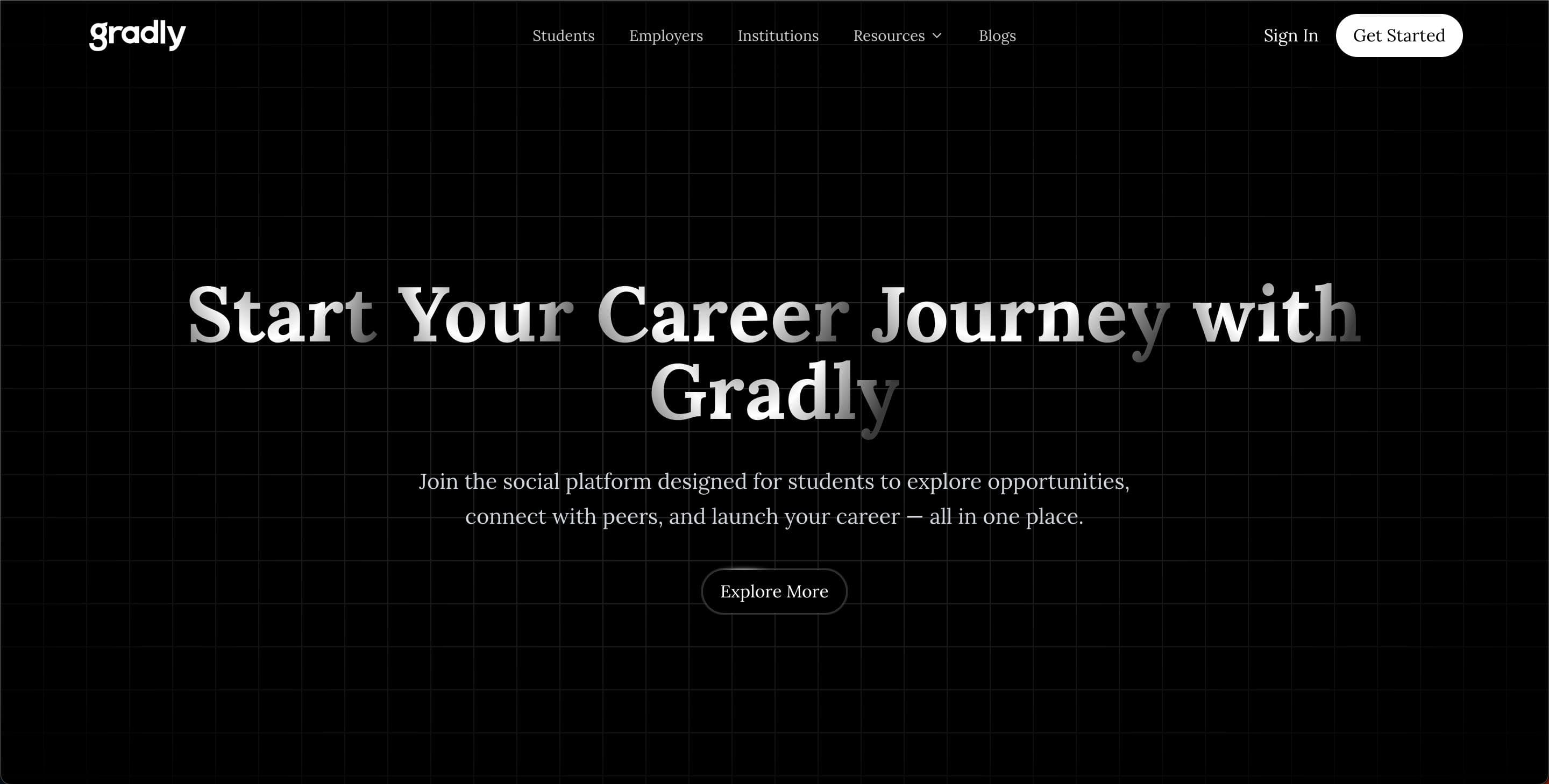 Marketing Website for Gradly