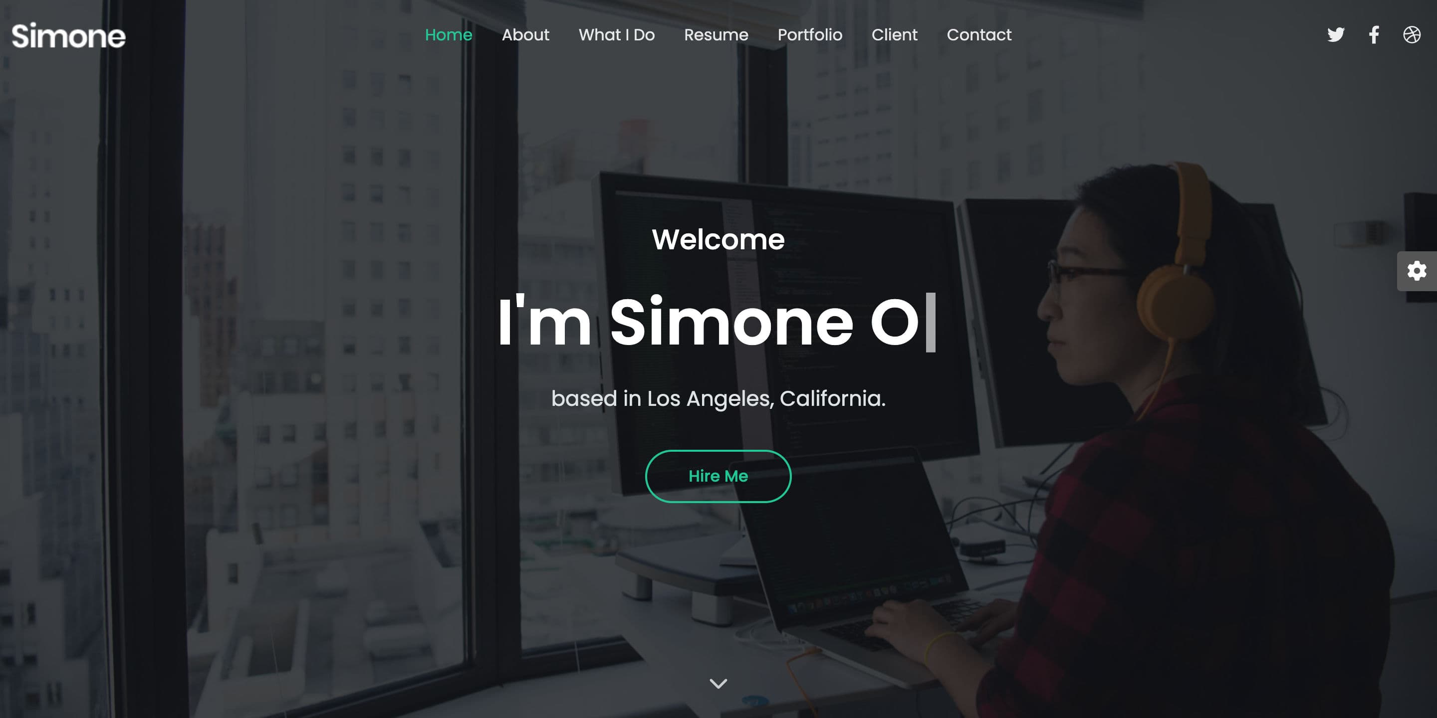 Simone Personal Portfolio React Template